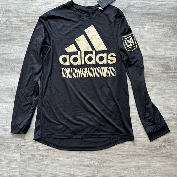 Adidas Los Angeles Futbol club MLS  sports long sl jerse Sz M - Picture 2 of 5